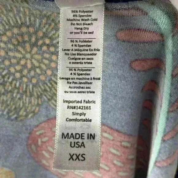 New Lularoe Classic T top Sz XXS 00-0 tunic floral - Picture 9 of 11